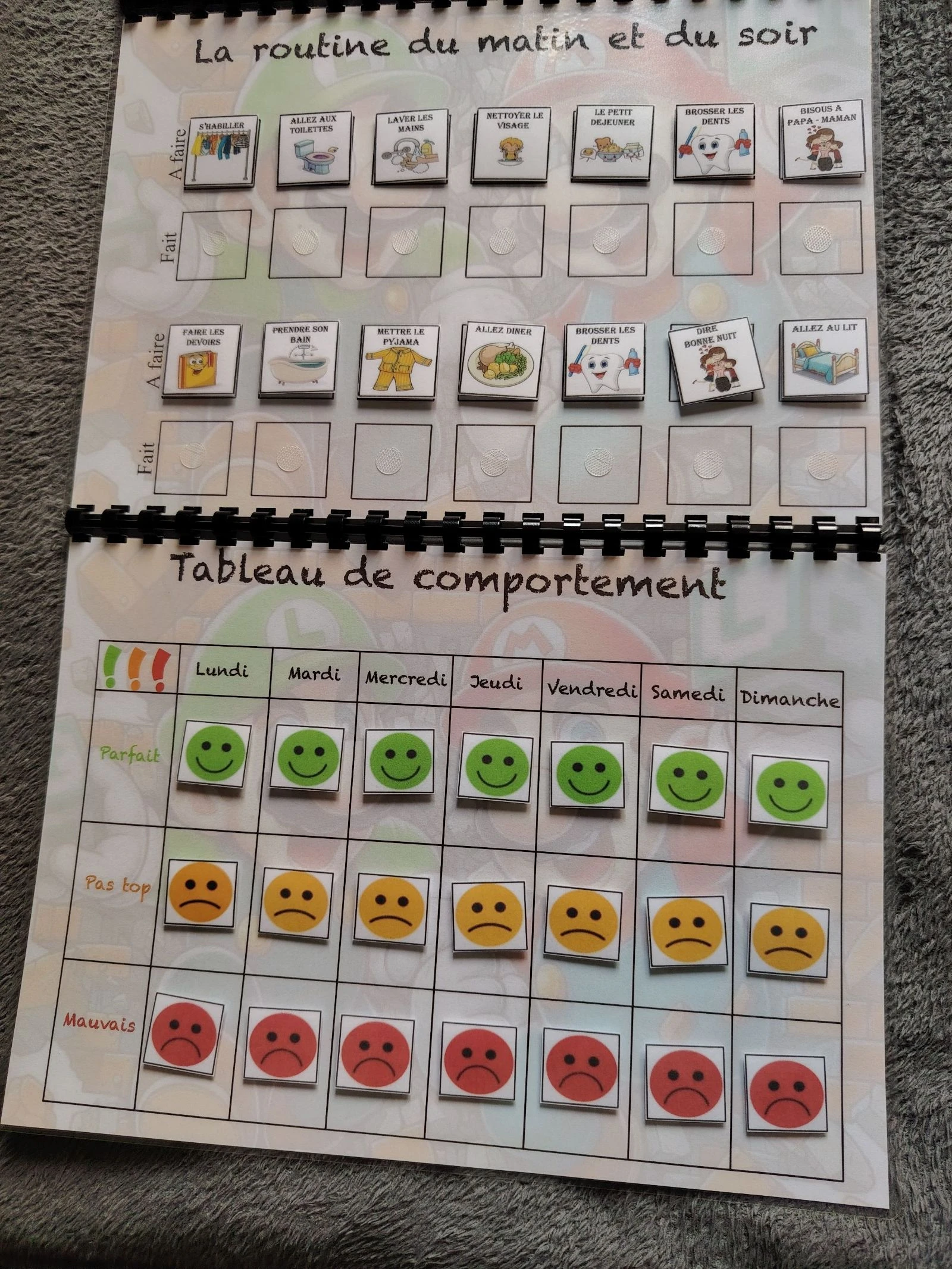 Trio Mario le calendrier plus routine plus comportement  – photo 4
